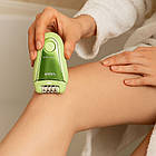 Епілятор V-758 акумуляторний з USB для жінок з двома насадками для епіляції та гоління, фото 2