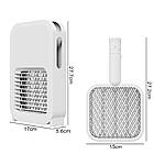 Електромухобойка акумуляторна з УФ підсвічуванням для знищення комарів та мух у приміщенні та на вулиці, фото 7