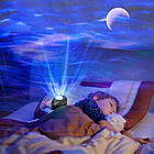 Нічник проектор зоряного неба з колонкою для дітей та дорослих створює атмосферу релаксації., фото 4