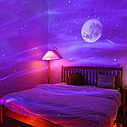 Нічник проектор зоряного неба з колонкою для дітей та дорослих створює атмосферу релаксації., фото 7