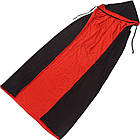 Двостороння накидка з капюшоном карнавальний плащ для Хеллоуїна стильний чорний червоний балахон, фото 2