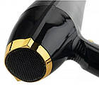 Фен для волосся Gemei GM-1780 компактний потужний 2800Вт з холодним повітрям для укладання та сушіння волосся, фото 4