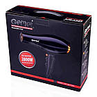 Фен для волосся Gemei GM-1780 компактний потужний 2800Вт з холодним повітрям для укладання та сушіння волосся, фото 9