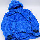 Дитяча толстовка плед Huggle Hoodie з капюшоном для дівчаток та хлопчиків до 140 см для дому та поїздок, фото 7