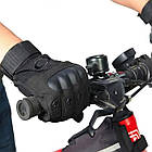 Тактичні рукавички повнопалі із захистом для полювання риболовлі та активного відпочинку чорні, фото 2
