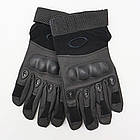 Тактичні рукавички повнопалі із захистом для полювання риболовлі та активного відпочинку чорні, фото 7