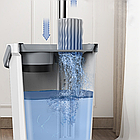 Швабра з віджимом MD-01 для прибирання підлог з відром 7л мікрофібра телескопічна, фото 6