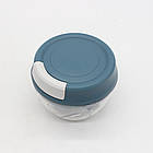 Механічний ручний подрібнювач XB-2082 для смузі та соусів з лезами з нержавіючої сталі 500 мл синій, фото 2