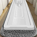 Швабра телескопічна з віджимом 360° для збирання підлоги універсальна самовіджимна ледарка, фото 2