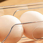 Органайзер для яєць двоярусна підставка для холодильника для зручного зберігання яєць на кухні., фото 2