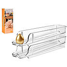 Органайзер для яєць двоярусна підставка для холодильника для зручного зберігання яєць на кухні., фото 6