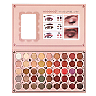 Палетка тіней GLAMOUR 45 відтінків для професійного макіяжу очей з матовими сатиновими та перламутровими текстурами., фото 2