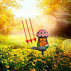 Садовий світильник на сонячній батареї гриб для освітлення саду та доріжок з теплим білим світлом 200 лм, фото 4