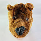 Карнавальний капелюх ведмедя для дітей та дорослих м'яка шапка на Хеллоуїн з об'ємними вушками, фото 5