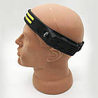 Ліхтар налобний USB акумуляторний 8 режимів для кемпінгу рибалки та ремонту яскравий легкий вологозахищений, фото 6