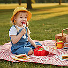 Пластиковий ланч бокс з приладами для роботи та навчання компактний контейнер для їжі червоний, фото 5