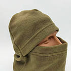 Утеплена флісова балаклава маска для зими універсальний захист від холоду та вітру, фото 6