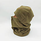 Утеплена флісова балаклава маска для зими універсальний захист від холоду та вітру, фото 9