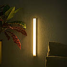 Акумуляторний світильник з датчиком руху 20см для освітлення приміщень яскраве світло на магнітах USB зарядка, фото 3