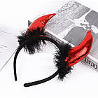 Карнавальний набір чортика ріжки хвіст метелик для Хеллоуїна унісекс з комфортним дизайном, фото 2