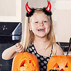 Карнавальний набір чортика ріжки хвіст метелик для Хеллоуїна унісекс з комфортним дизайном, фото 7