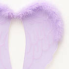 Крила Ангела фіолетові для фотосесій та свят легкі універсальні 40х35 см, фото 6