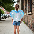 Крила Ангела М-764 блакитні для фотосесій свят та ранків легкі та зручні, фото 3