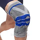 Колінний ортез KNEE SUPPORT еластичний бандаж для стабілізації суглобів та зниження болю, фото 4