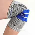 Колінний ортез KNEE SUPPORT еластичний бандаж для стабілізації суглобів та зниження болю, фото 6