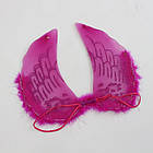 Ангелові крила темно-рожеві для дівчаток 40х35 см аксесуар для фотосесій свят і ранків, фото 7