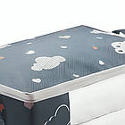 Чохол для зберігання речей з ручками 50л синій органайзер для одягу та взуття захисту від вологи, фото 5