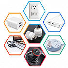 Портативна USB лампа К-6000 світлодіодний ліхтарик для читання та роботи з приємним білим світлом, фото 4