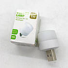 Портативна USB лампа К-6000 світлодіодний ліхтарик для читання та роботи з приємним білим світлом, фото 9