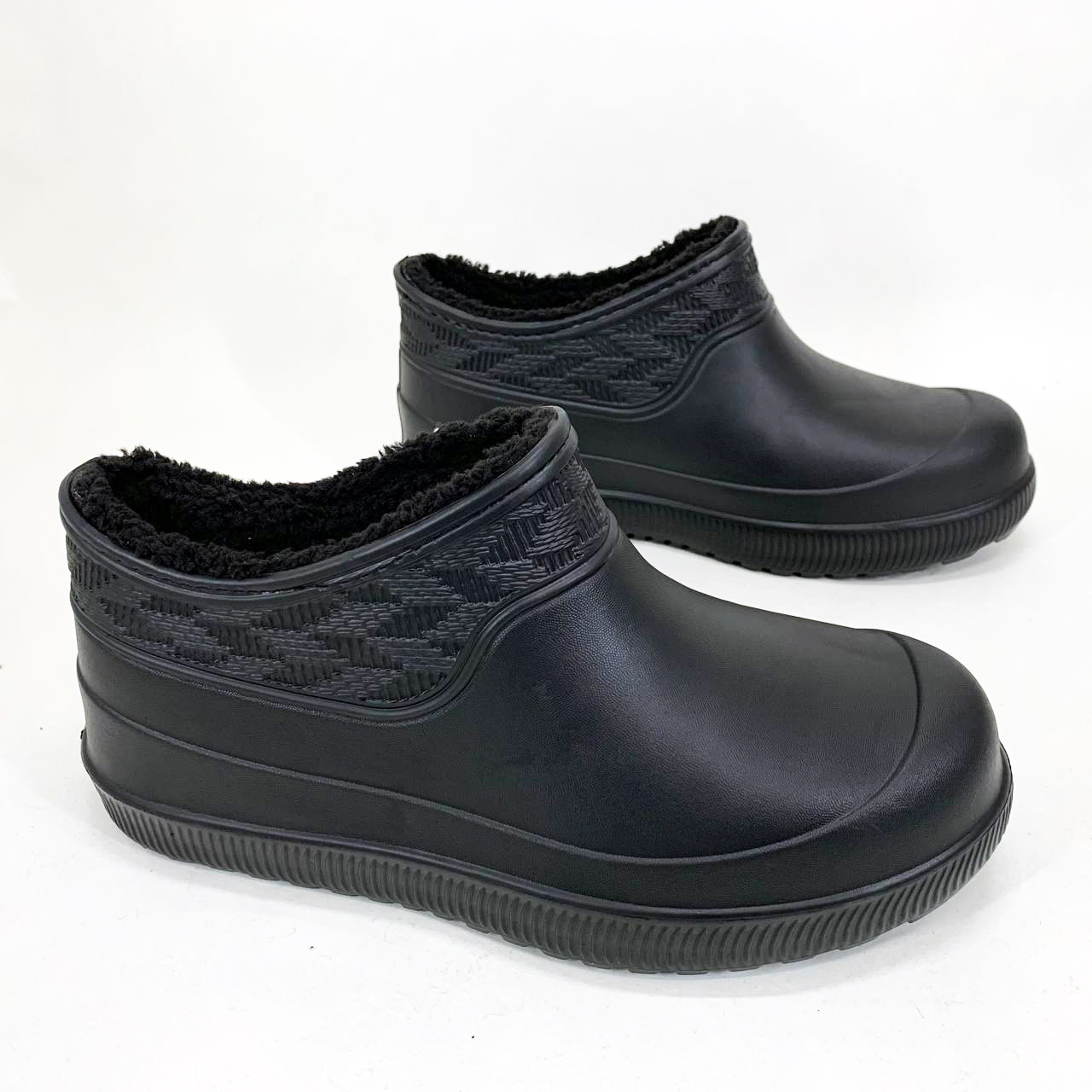 Жіночі дутики на танкетці 41р, Жіночі калоші піна на хутрі зимові стьобані черевики VQ-26