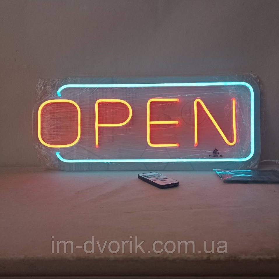 Неонова LED Вивіска "Open" (200х485 мм) – Яскравий Індикатор Роботи, фото 1