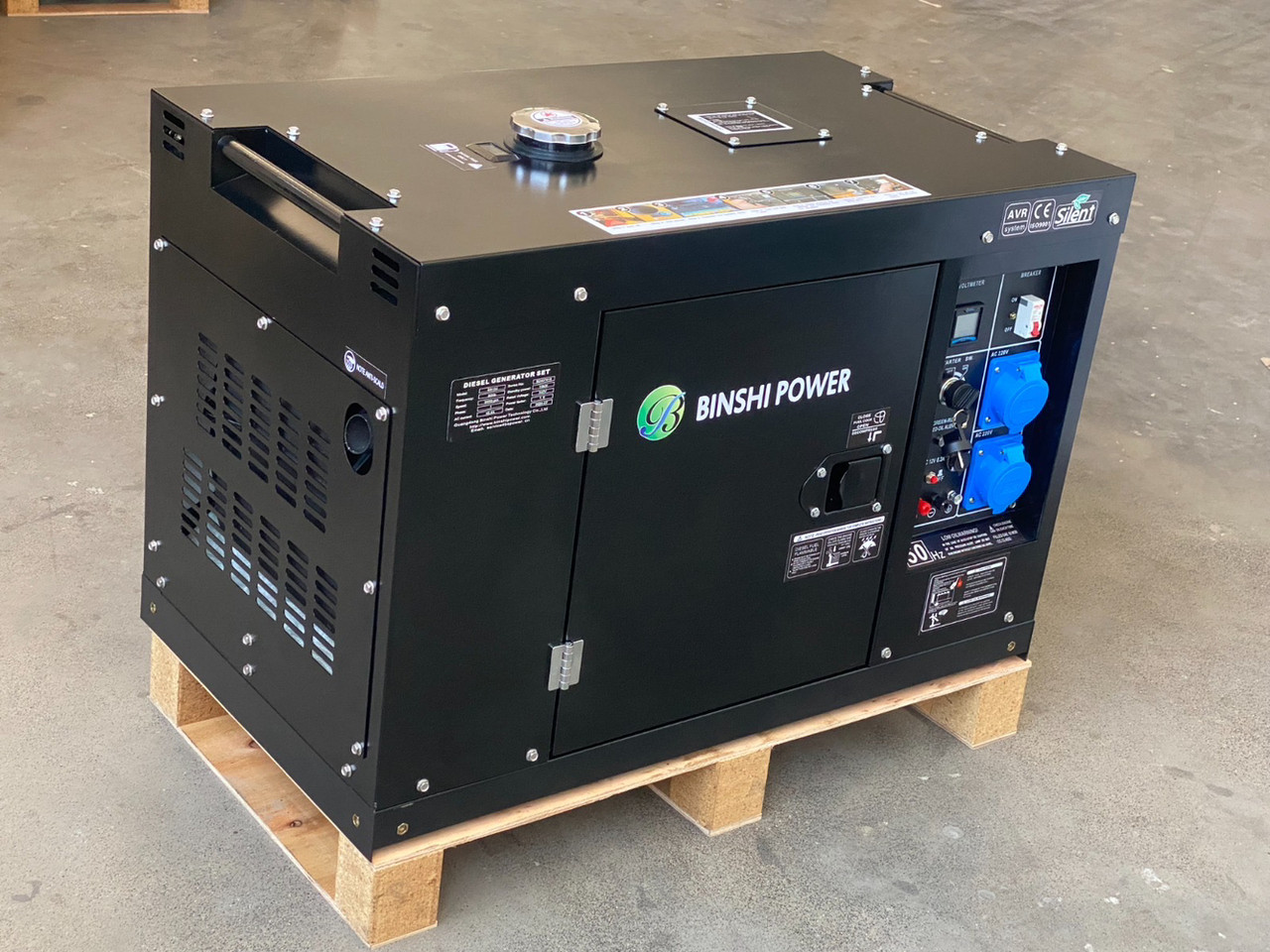 Дизельний однофазний генератор 10 кВт, фото 1