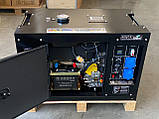 Дизельний однофазний генератор 10 кВт, фото 3