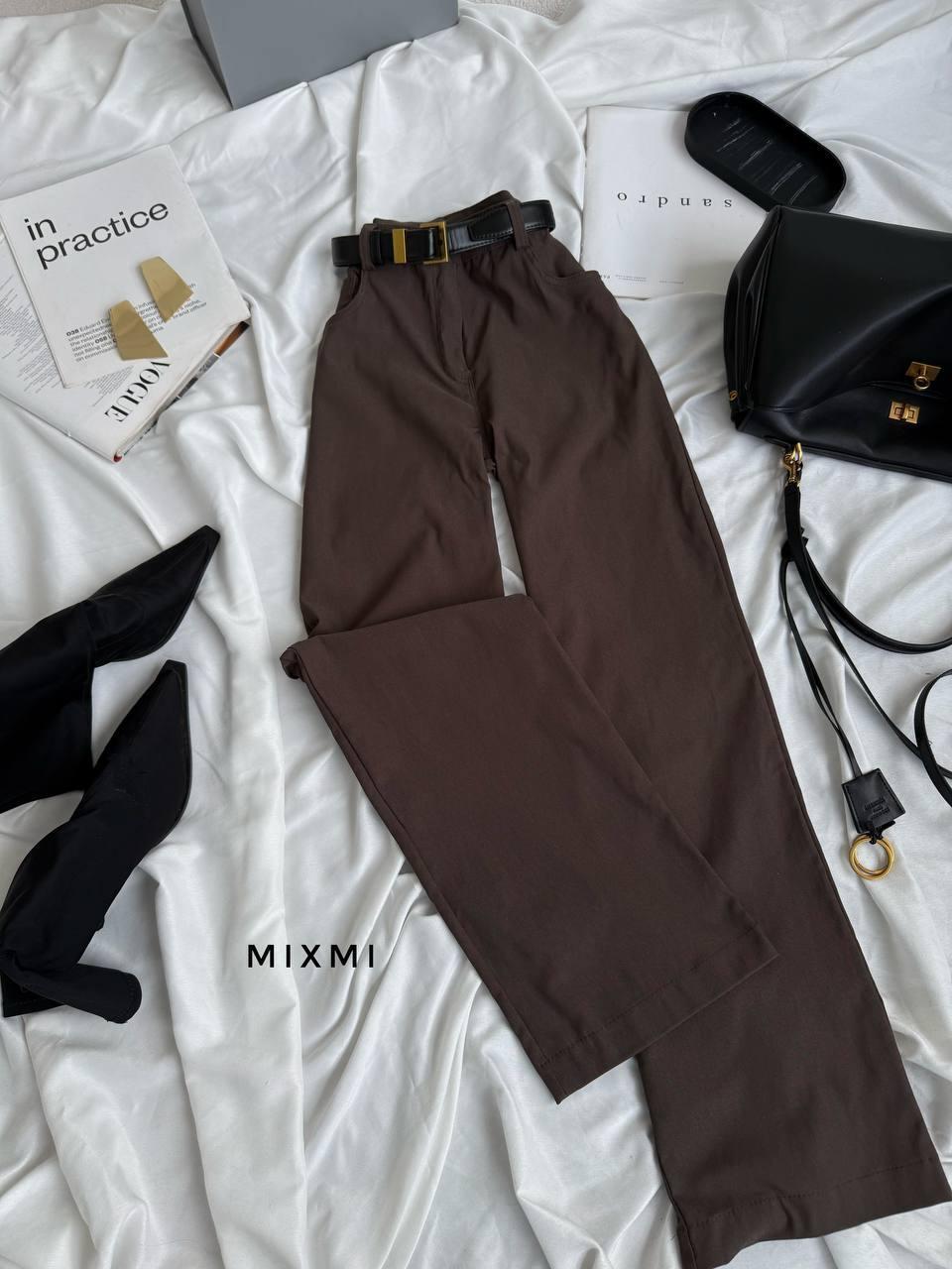 Штани жіночі бенгалін Туреччина Модель: 863/864-3719 Колір: Беж, чорний, коричневий, фото 1