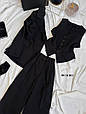 Костюм жіночий 3-ка костюмка люкс Модель: 863/864-5878 Колір: Чорний, беж, фото 5