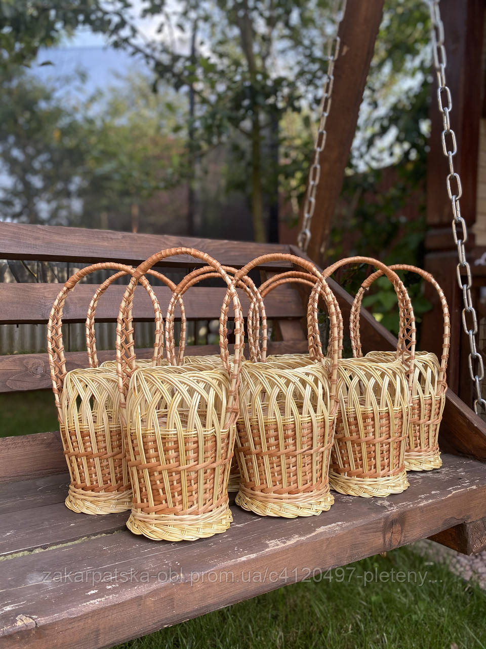 Корзинка для банки на освячення води, обʼємом на 1.5л, фото 1