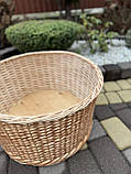 Плетений кошик круглої форми під горщик з ялинкою D-50см, фото 3