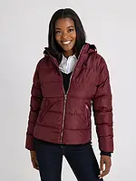 Куртка демісезонна коротка із капюшоном жіноча U.S. Polo Assn 796148839 S Бордова (1159839757)