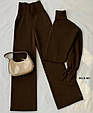 Костюм жіночий двійка з ангори люкс Модель: 863/864-7422 Колір: Кірпіч, беж, шоколад, чорний, фото 4