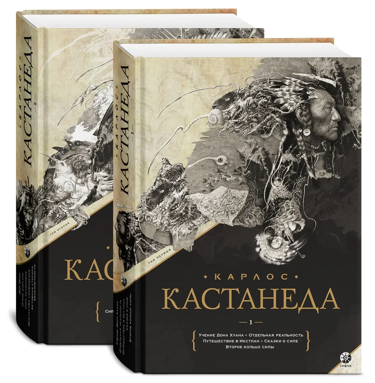 "Кастанеда" Книги 1-10 у двох томах Подарункове видання, фото 1
