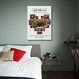 Колаж з фото на натуральному холсті "Серце Прізвище" на 12 фото, фото 3