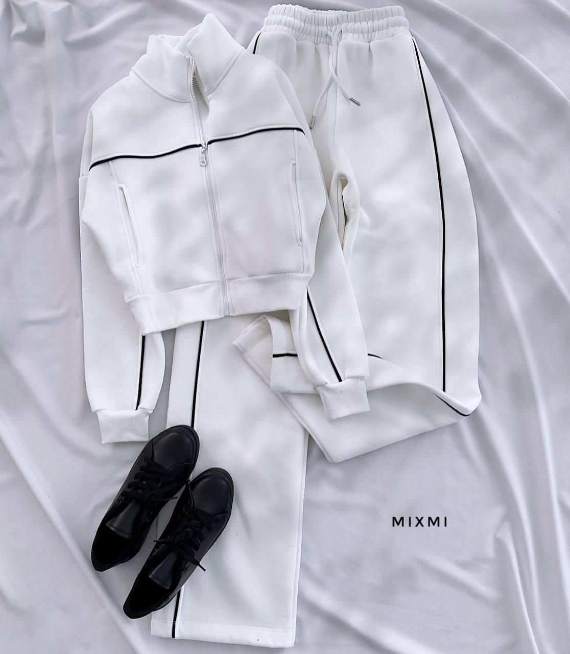 Костюм жіночий двійка з трьохнитки на флісі Модель: 863/864-7119, фото 1