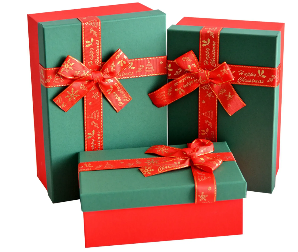 Набір подарункових картонних коробок New Year's miracle,3 шт, фото 1