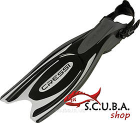 Ласти для дайвінгу CRESSI-SUB FROG PLUS, сірі