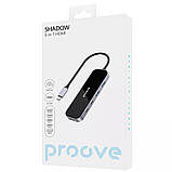 Type-C HUB хаб перехідник конвертер адаптер PROOVE Shadow (2хUSB3.0 + Type-C + PD100W + HDMI) для ноутуку ПК, фото 5