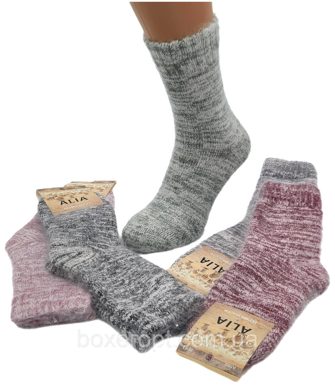 Жіночі ангорові термошкарпетки з махрою Alia - 63.00 грн./пара (A585)